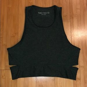Outdoor Voices slashback crop top